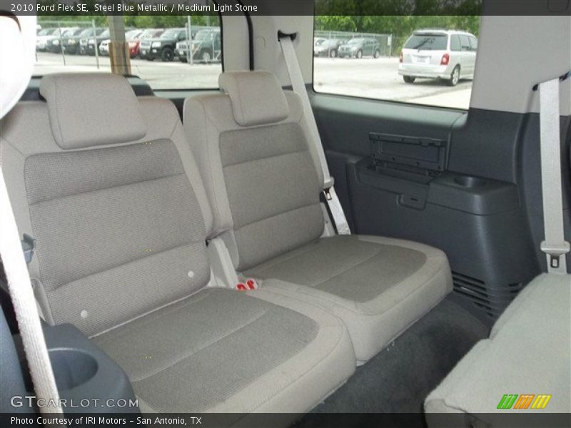 Steel Blue Metallic / Medium Light Stone 2010 Ford Flex SE