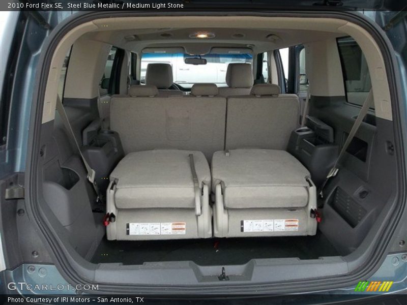 Steel Blue Metallic / Medium Light Stone 2010 Ford Flex SE