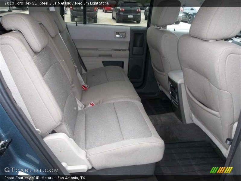 Steel Blue Metallic / Medium Light Stone 2010 Ford Flex SE