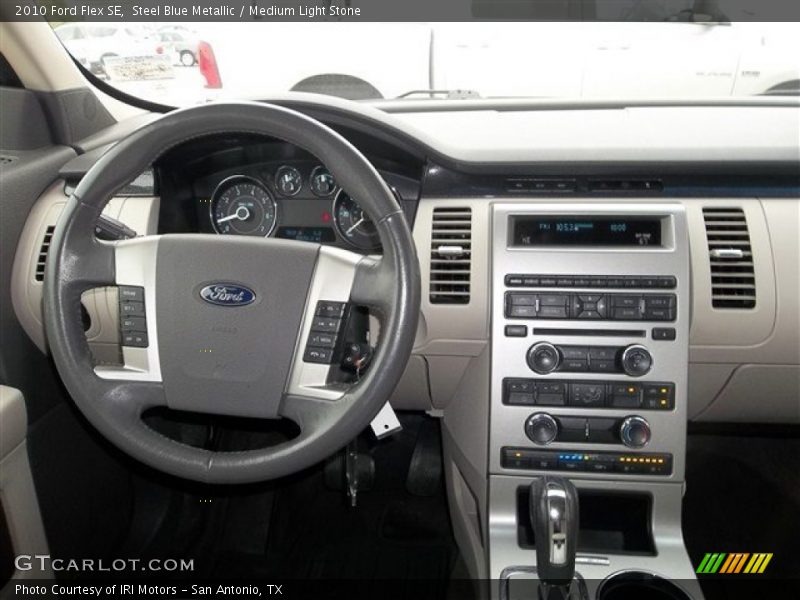 Steel Blue Metallic / Medium Light Stone 2010 Ford Flex SE