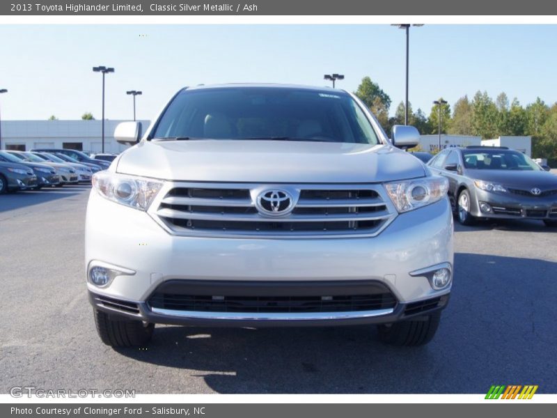 Classic Silver Metallic / Ash 2013 Toyota Highlander Limited