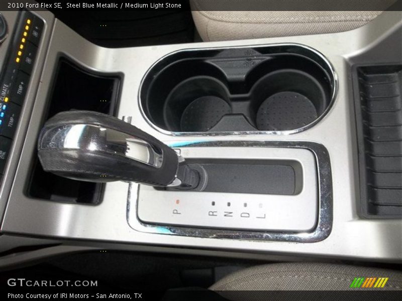 Steel Blue Metallic / Medium Light Stone 2010 Ford Flex SE