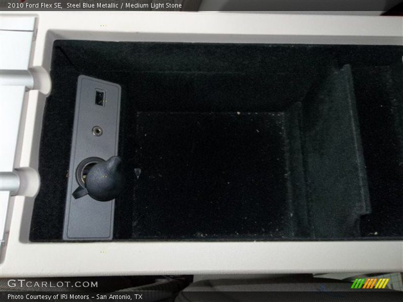 Steel Blue Metallic / Medium Light Stone 2010 Ford Flex SE