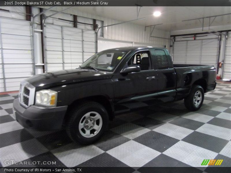 Black / Medium Slate Gray 2005 Dodge Dakota ST Club Cab