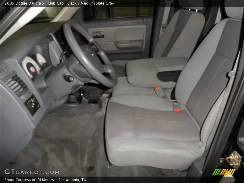 Black / Medium Slate Gray 2005 Dodge Dakota ST Club Cab