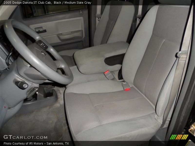 Black / Medium Slate Gray 2005 Dodge Dakota ST Club Cab
