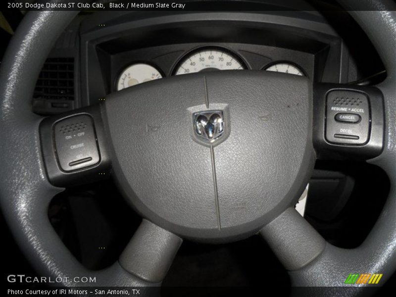 Black / Medium Slate Gray 2005 Dodge Dakota ST Club Cab