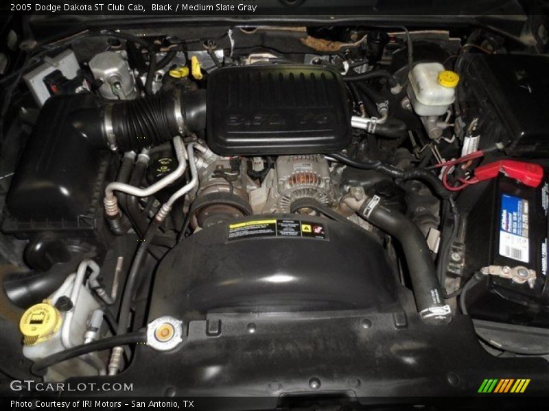 Black / Medium Slate Gray 2005 Dodge Dakota ST Club Cab