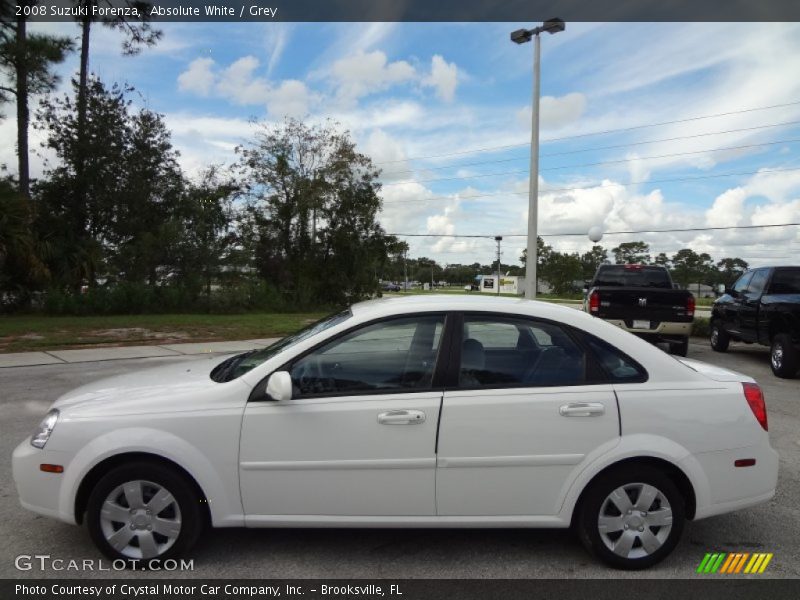 Absolute White / Grey 2008 Suzuki Forenza