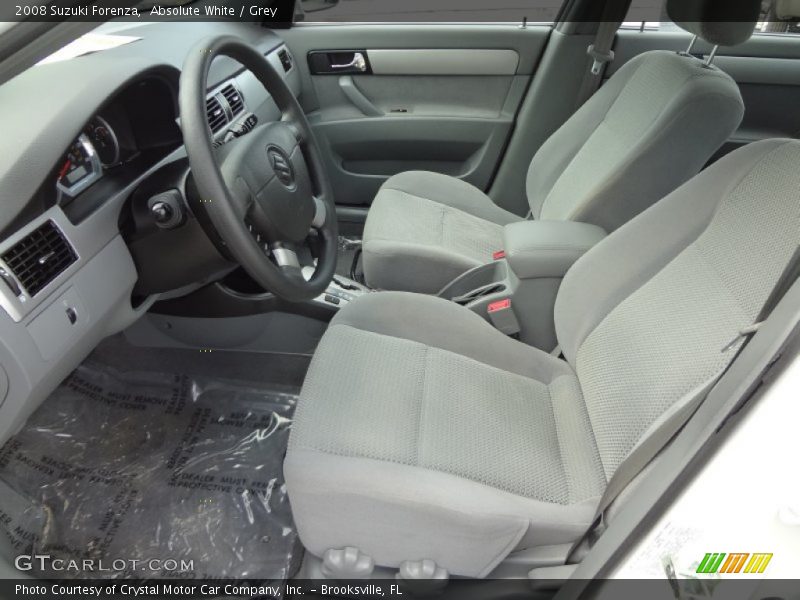 Absolute White / Grey 2008 Suzuki Forenza