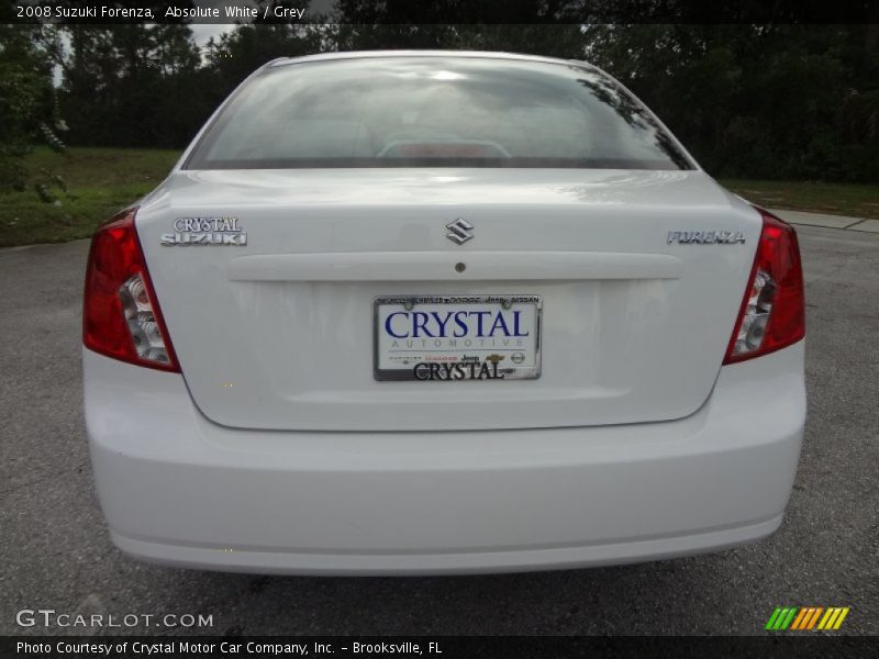 Absolute White / Grey 2008 Suzuki Forenza