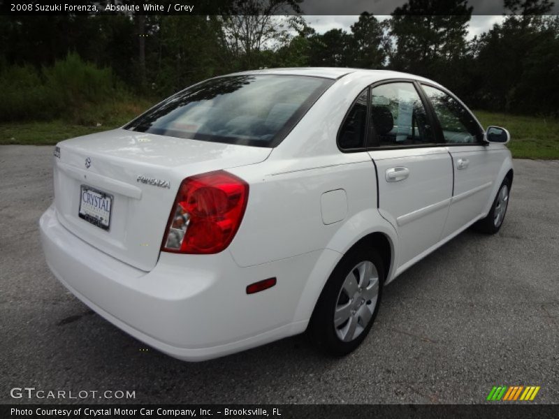 Absolute White / Grey 2008 Suzuki Forenza