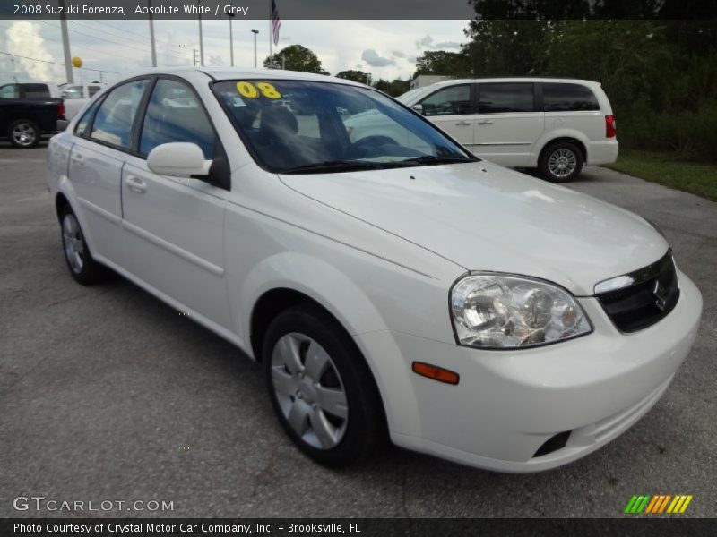 Absolute White / Grey 2008 Suzuki Forenza