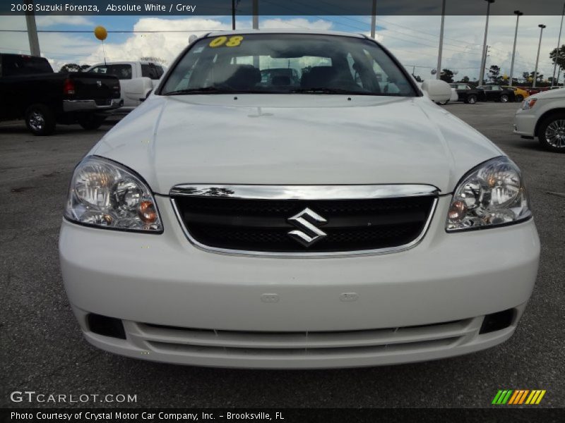 Absolute White / Grey 2008 Suzuki Forenza