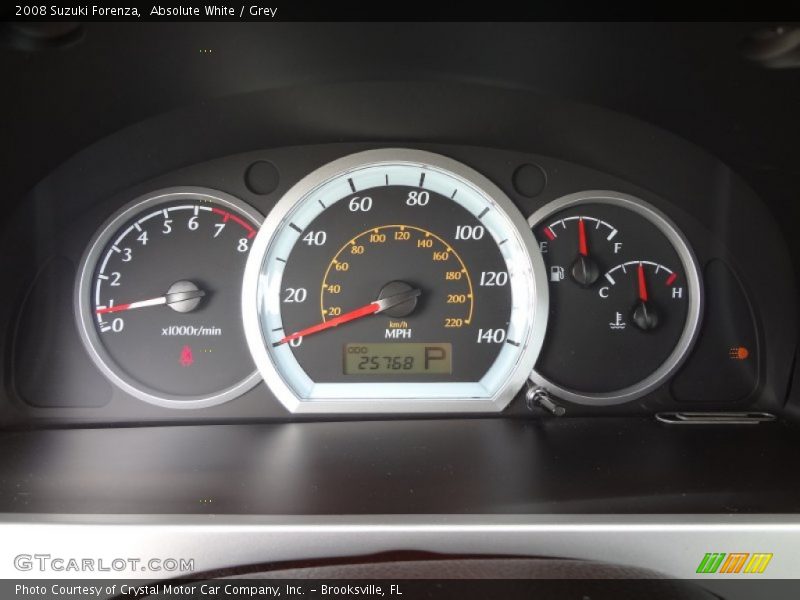 Absolute White / Grey 2008 Suzuki Forenza