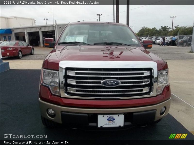 Ruby Red Metallic / Adobe 2013 Ford F150 Lariat SuperCrew 4x4