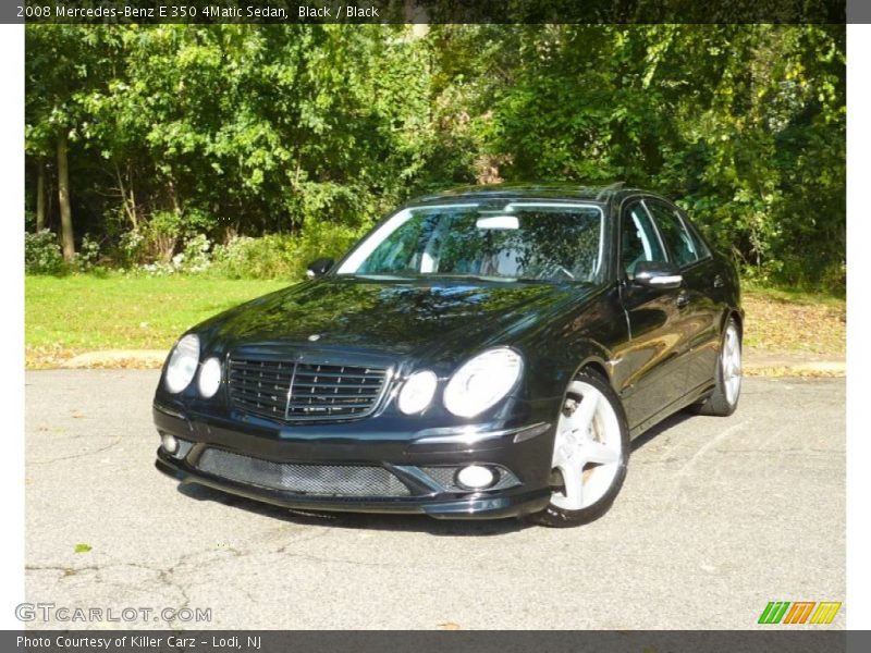 Black / Black 2008 Mercedes-Benz E 350 4Matic Sedan