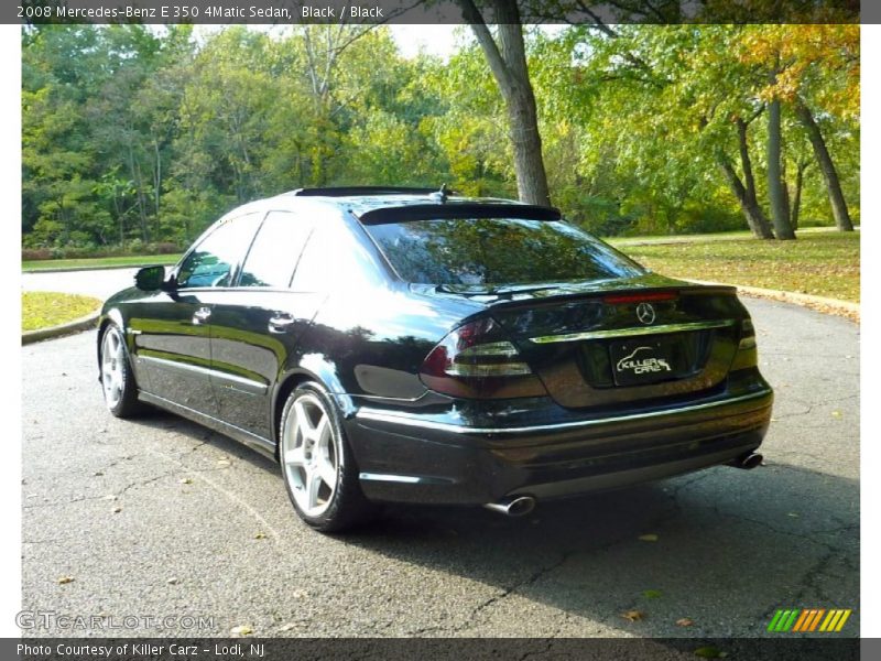 Black / Black 2008 Mercedes-Benz E 350 4Matic Sedan