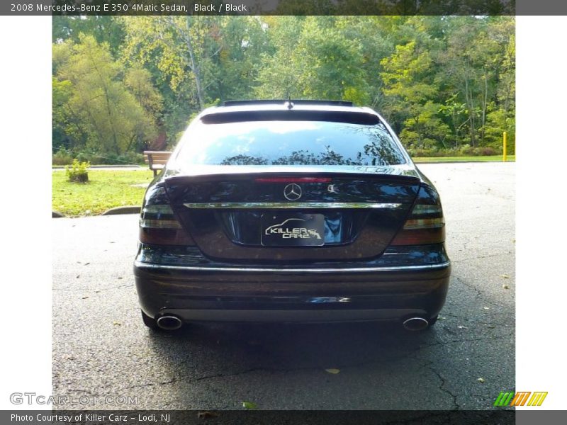 Black / Black 2008 Mercedes-Benz E 350 4Matic Sedan