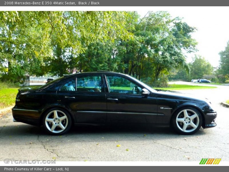 Black / Black 2008 Mercedes-Benz E 350 4Matic Sedan