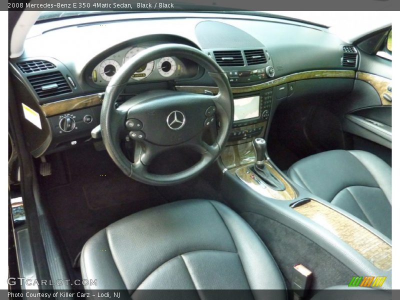 Black / Black 2008 Mercedes-Benz E 350 4Matic Sedan