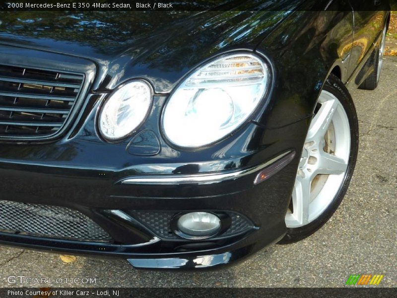 Black / Black 2008 Mercedes-Benz E 350 4Matic Sedan