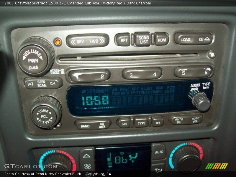 Victory Red / Dark Charcoal 2005 Chevrolet Silverado 1500 Z71 Extended Cab 4x4