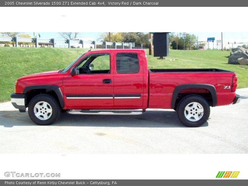 Victory Red / Dark Charcoal 2005 Chevrolet Silverado 1500 Z71 Extended Cab 4x4