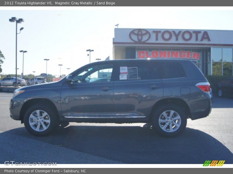 Magnetic Gray Metallic / Sand Beige 2012 Toyota Highlander V6