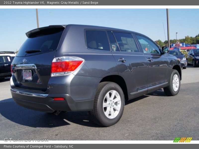 Magnetic Gray Metallic / Sand Beige 2012 Toyota Highlander V6