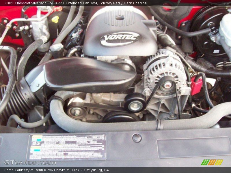 Victory Red / Dark Charcoal 2005 Chevrolet Silverado 1500 Z71 Extended Cab 4x4