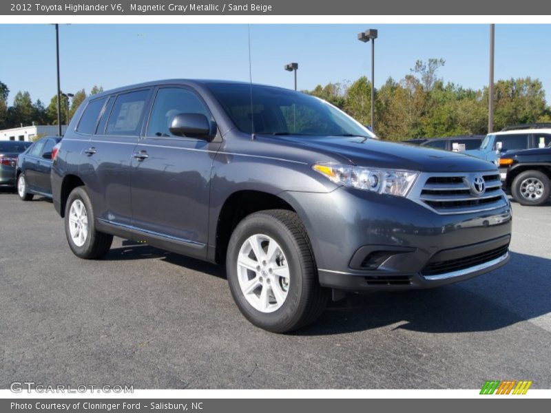 Magnetic Gray Metallic / Sand Beige 2012 Toyota Highlander V6