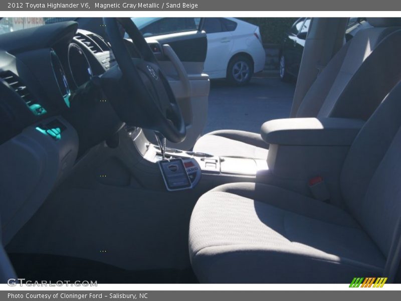 Magnetic Gray Metallic / Sand Beige 2012 Toyota Highlander V6