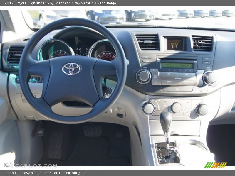 Magnetic Gray Metallic / Sand Beige 2012 Toyota Highlander V6
