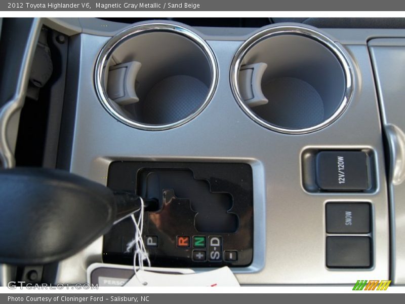 Magnetic Gray Metallic / Sand Beige 2012 Toyota Highlander V6