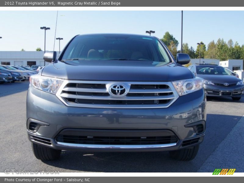 Magnetic Gray Metallic / Sand Beige 2012 Toyota Highlander V6