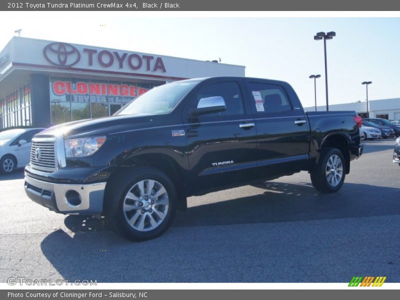 Black / Black 2012 Toyota Tundra Platinum CrewMax 4x4