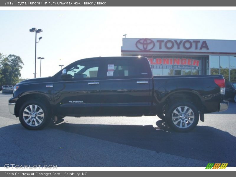 Black / Black 2012 Toyota Tundra Platinum CrewMax 4x4