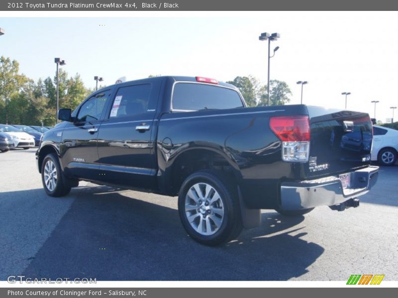 Black / Black 2012 Toyota Tundra Platinum CrewMax 4x4