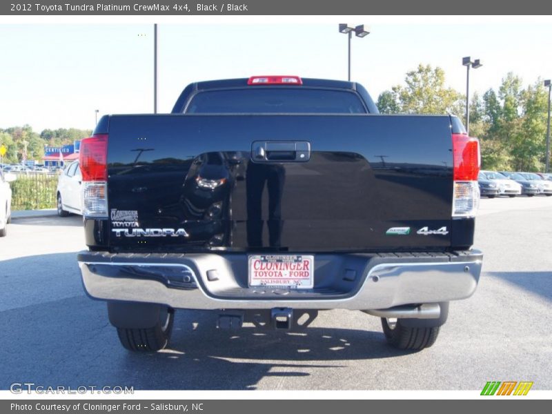 Black / Black 2012 Toyota Tundra Platinum CrewMax 4x4
