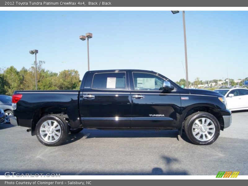 Black / Black 2012 Toyota Tundra Platinum CrewMax 4x4