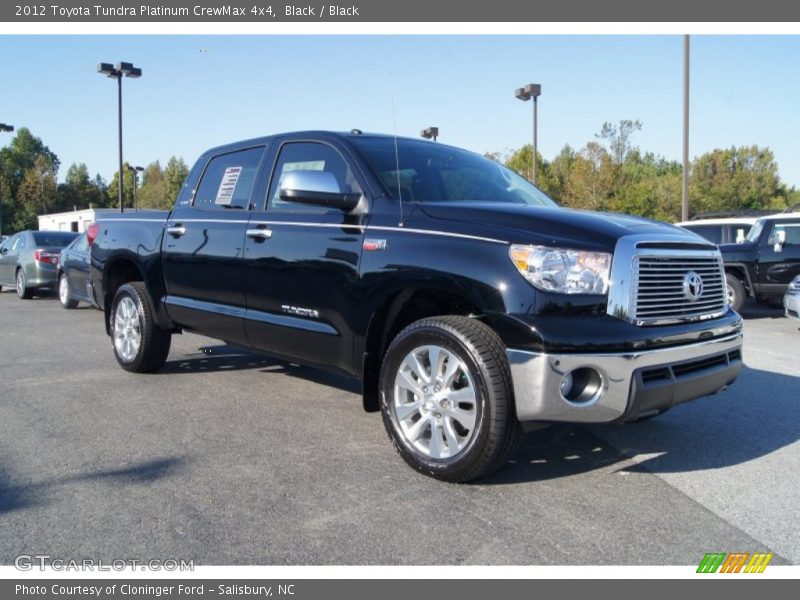 Black / Black 2012 Toyota Tundra Platinum CrewMax 4x4