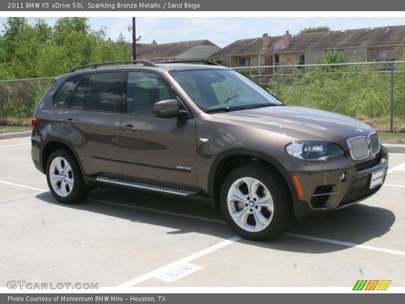 Sparkling Bronze Metallic / Sand Beige 2011 BMW X5 xDrive 50i