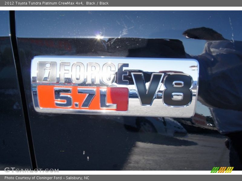 Black / Black 2012 Toyota Tundra Platinum CrewMax 4x4
