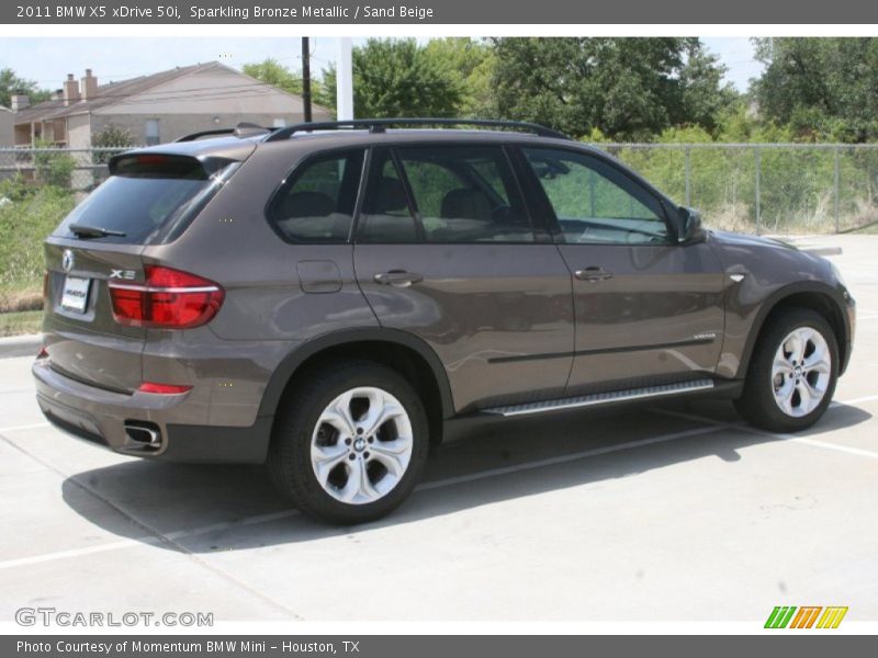 Sparkling Bronze Metallic / Sand Beige 2011 BMW X5 xDrive 50i