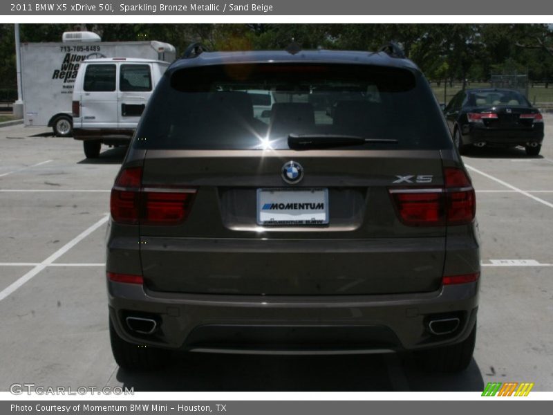 Sparkling Bronze Metallic / Sand Beige 2011 BMW X5 xDrive 50i