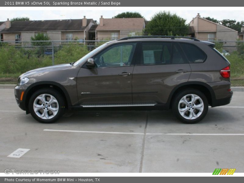 Sparkling Bronze Metallic / Sand Beige 2011 BMW X5 xDrive 50i