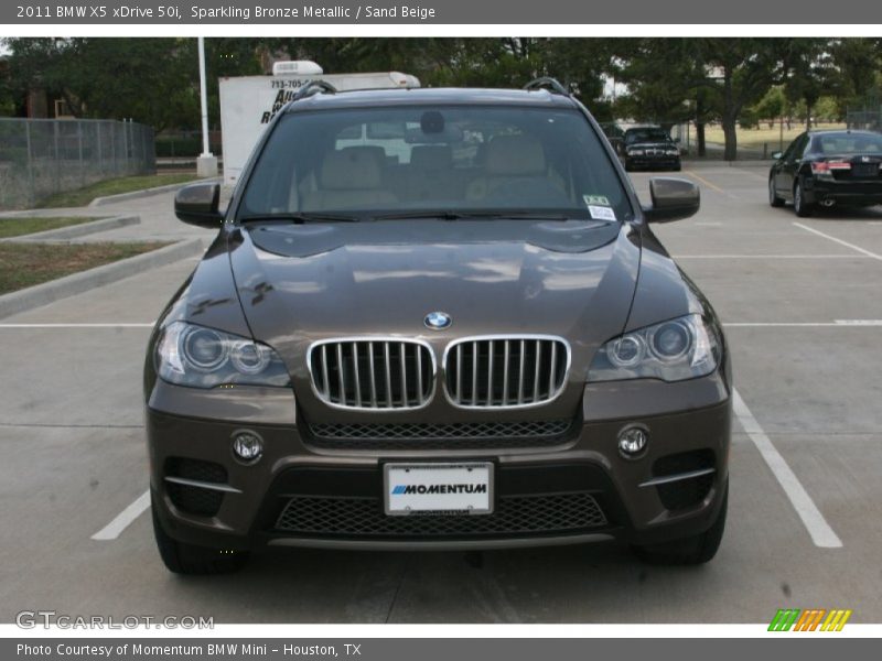 Sparkling Bronze Metallic / Sand Beige 2011 BMW X5 xDrive 50i