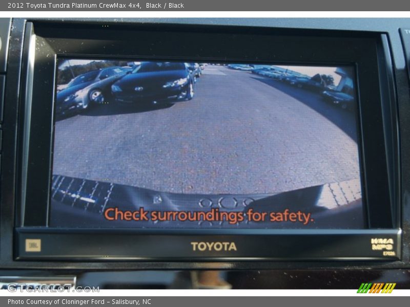 Black / Black 2012 Toyota Tundra Platinum CrewMax 4x4