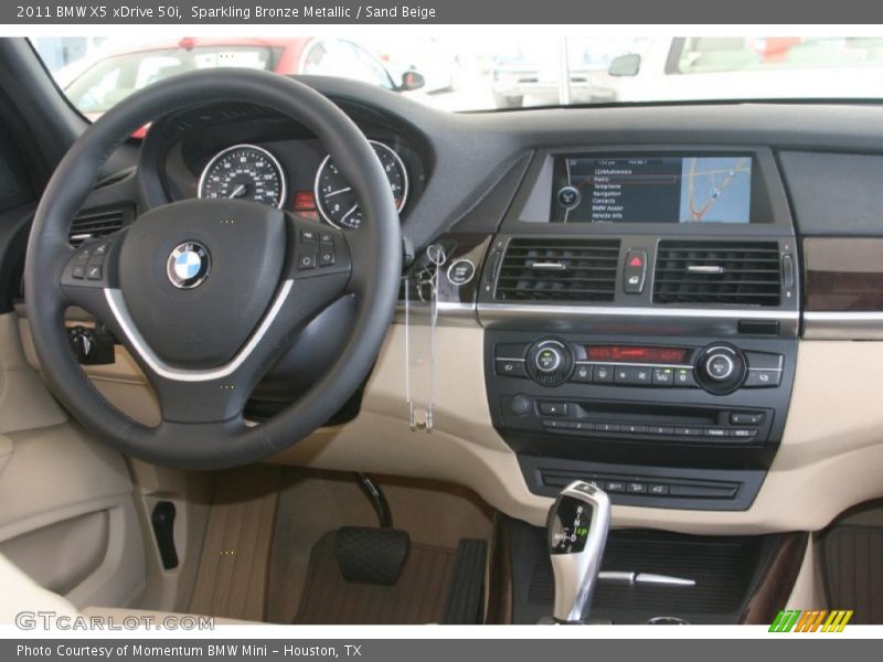 Sparkling Bronze Metallic / Sand Beige 2011 BMW X5 xDrive 50i